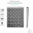 thumbnail image 4 of Numeric Keypad Numpad Bluetooth Wireless Keyboard 28 Keys One Handed Keypad Finance Accounting External Mini Keyboard N960 N970, 4 of 9
