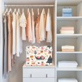thumbnail image 4 of Yayeee Collapsible Cube Storage Bin with Lid Fabric Closet Decorative Basket with Handles, Beige Christmas Santa, 4 of 7