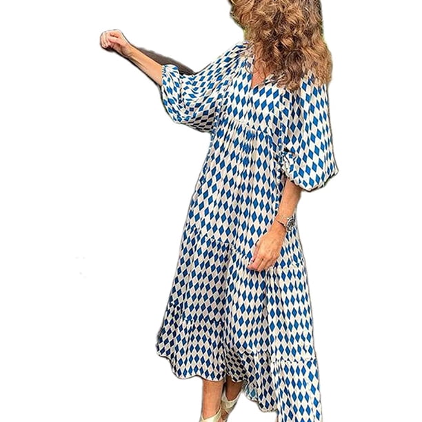 Summer Long Strawberry Glitter Tulle Dress V Neck Short Puff Sleeve Vacation Maxi Dress