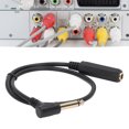 thumbnail image 3 of Cable de Extensión Estéreo, Cable de Audio Estéreo de 1/4 Pulgadas de Audio 6.35 mm Masculino A Mujer Para Reproductor de DVD, 3 of 7