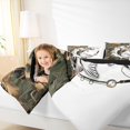 thumbnail image 3 of Manfei Bass Big Fish King Size Comforter Sets,Pike Fish Slihouette Bedding Comforter Set,Autumn Fall Leaves Bedding Set For Boys Teens,Luxury Bedroom Decor Reversible,3 Pieces, 3 of 7