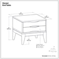 thumbnail image 3 of Simpli Home Harper 22 inch Wide Solid Wood Mid Century Modern End Table in Walnut Brown, 3 of 10