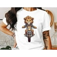thumbnail image 2 of Funny Lion Riding Motorcycle Bike Lover Gift for Men Women T-Shirt Lion Animal Motorcycle Birthday Holiday Presents Tshirt, 2 of 10