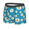thumbnail image 2 of Wukai Daisies Flowers Print Men’s Underwear Breathable Boxer Briefs,&nbsp;Moisture Wicking & Breathable-Small, 2 of 7