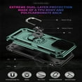 thumbnail image 5 of K-Lion For iPhone 14 Pro Max,Slim Magnetic Hybrid Shockproof Ring Holder Hard PC Case Cover,Darkgreen, 5 of 6