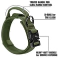 thumbnail image 3 of WAAYEEPAL Heavy Duty Nylon Dog Collar&Leash Set, Adjustable Training Collar with Control Handle, Sturdy Metal Buckle and AirTag Holder for Medium and Large Dogs (XL, Green), 3 of 7