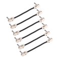 thumbnail image 4 of RUNROTOO 6Pcs Multi Color Instrument Cable for Bass Guitars 15cm 5.9in, 4 of 6