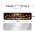 thumbnail image 2 of Last Supper Wall Decor Metal Signs Vintage Chic Art Plaque Jesus Christ Home Farmhouse Bedroom Kitchen Living Room Wall Decor Religious Lover Gifts, Aluminium, 4x16 inch, 2 of 5