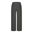 thumbnail image 4 of XAOFW Women Cargo Pants Casual Pocket Pants For Women Everyday Wear Breathable Relaxed Fit Work Trousers Soft Bottom M, 4 of 5