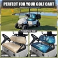 thumbnail image 4 of Uorisanigo Blue Butterfly Golf Cart Seat Covers Strech Seat Cushion and Backrest Pad Front Seats Cushion Fits 2-Person Seats for EZGO Yamaha Club Car Protective Easy to Install, 4 of 7