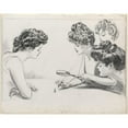 thumbnail image 3 of Charles Dana Gibson 14x12 Black Modern Framed Museum Art Print Titled - The Weaker Sex. II (1903), 3 of 5