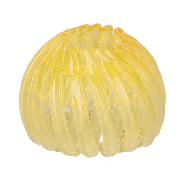 Oiseau Nid en Forme de Cheveux Clips Femmes Filles Élégant Extensible Chignon Ponytail Titulaire Cheveux Accessoiresjaune