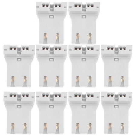 

10pcs Universal Fluorescent Lamp Holder Light Socket Plastic Lamps Holder