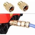 thumbnail image 4 of 2PCS M22 Pressure Washer Adapter Internal Thread Hose Fitting Aptator Brass Hose Adapter, 4 of 5