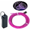 thumbnail image 2 of Tira de luces de neón MaxLax EL Wire, color morado, 10 m, con paquete de baterías, 2 of 7