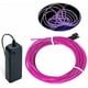 thumbnail image 2 of Tira de luces de neón MaxLax EL Wire, color morado, 10 m, con paquete de baterías, 2 of 7