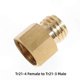 thumbnail image 5 of Adapter for CO2 Gas Converter - TR21-4 Female to TR21-3 Male Thread Copper Fitting for Cube Tank Output Use, 5 of 5