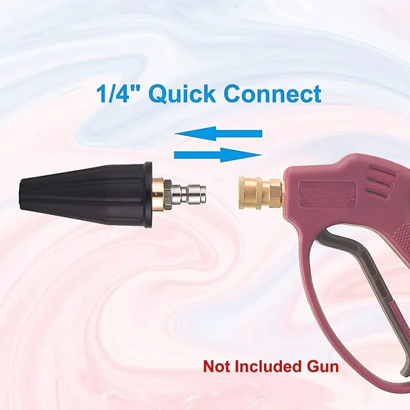 Pressure Washer Tips Turbo Nozzle, Rotating Pressure Washer Nozzle with 1 4 inch Quick Connect 2000
