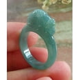 thumbnail image 2 of Certified Icy Green Burma Natural A JADE Jadeite Dragon Pi Xiu RING USA. 6.5 RING 587738 TN, 2 of 8