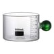 thumbnail image 2 of Tazas medias perfecl Accesorios 300 ml con mango Vidrio para hornear Cocinar Leche Verde Taza medidora con pico, 2 of 8