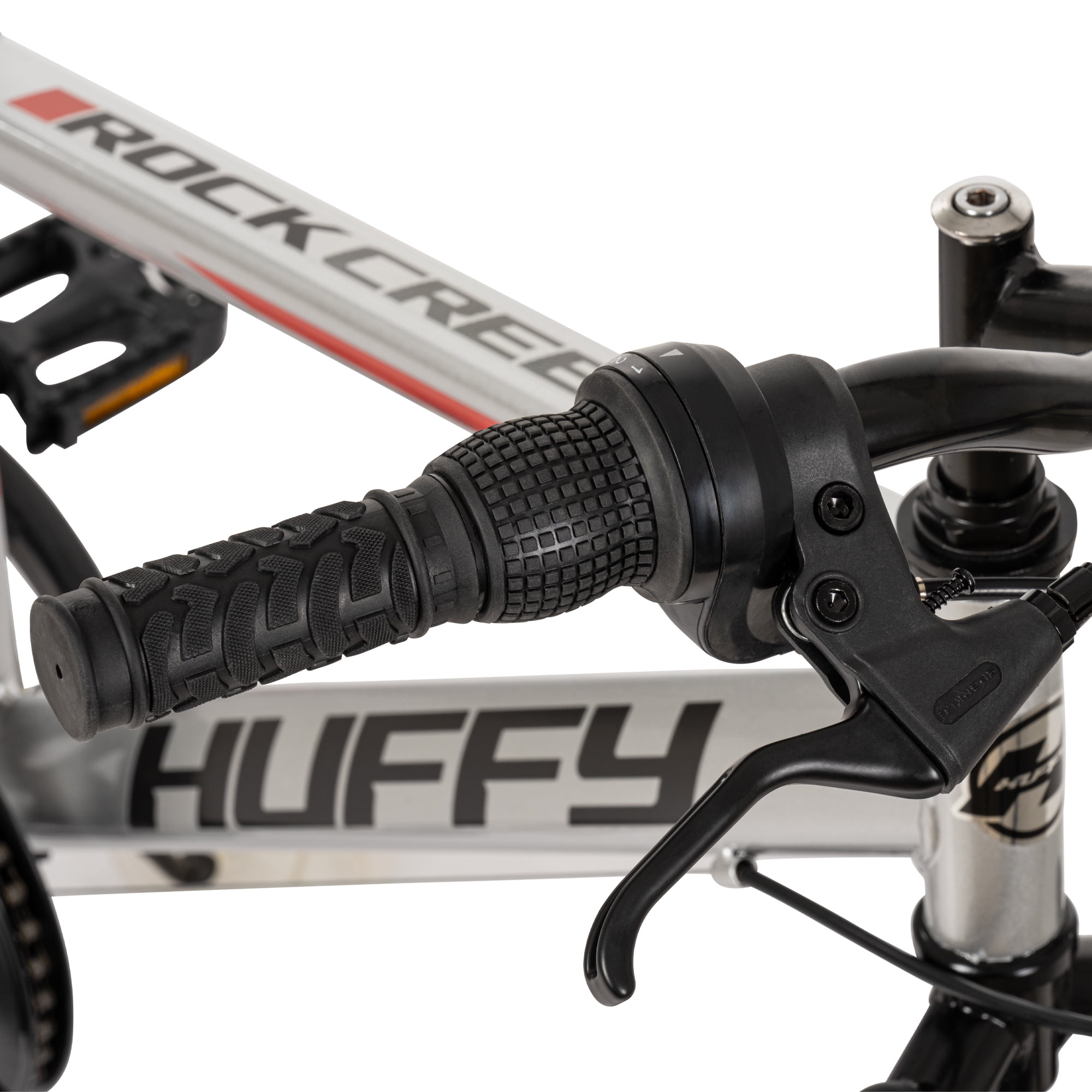 Huffy Rock Creek 20-inch Boys’ 6-speed Mountain Bike, Grey, 5-9 years old