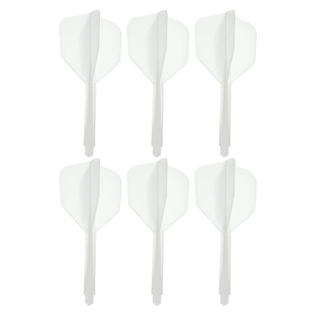 Unique Bargains Vol de Fléchettes Intégrés, Ensemble de 6 Vol de Fléchettes Durables, Transparent