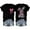 Black, variant on Women's Happy Easter Shirt Bunny Ear Graphic V-Neck Tee Tops Easter Day Gifts