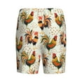 thumbnail image 5 of Easygdp Colorful Roosters Men's Short Pajama Pants, Sleep Shorts, Household Pants, Casual Pants with Pockets - Medium, 5 of 9