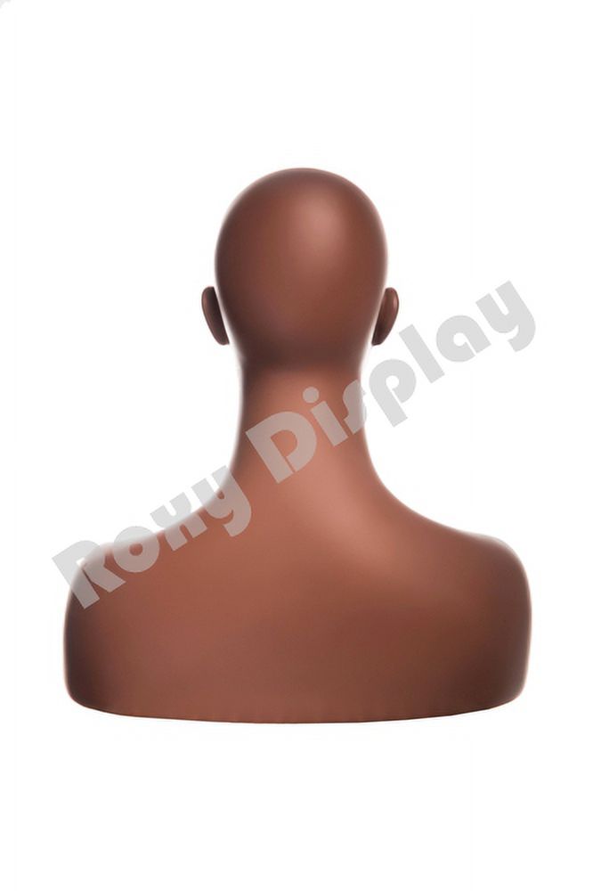 Female mannequin head to shoulder portrait style,with ears pierced MZ-S3
