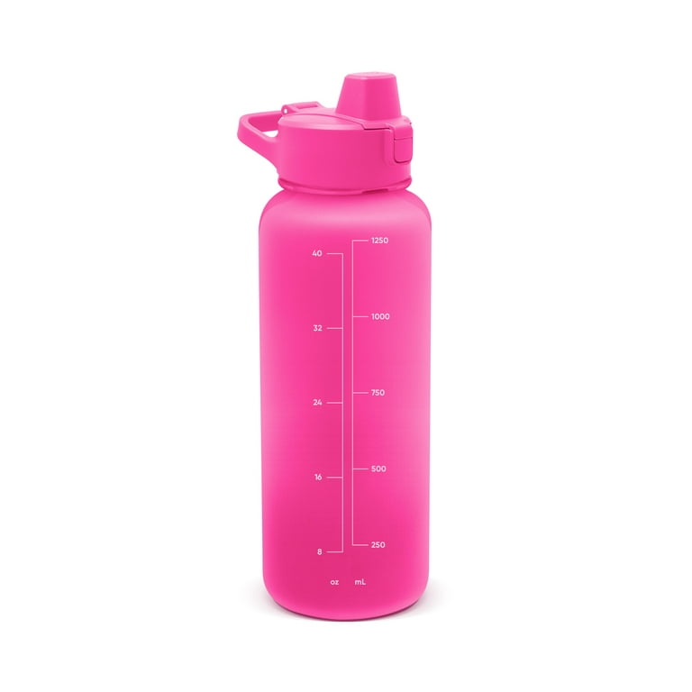 Simple Modern Plastic Water Bottle with Silicone Straw Lid with