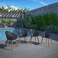 thumbnail image 4 of Amazonia 7 Piece Oval Patio Dining Set W/Black Plastic Chairs, 4 of 9