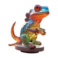 thumbnail image 1 of GROWTH TANK Animal Ornament Colorful Base Animal Figurines Decorations Artwork Metal Statues Lacertid, 1 of 9