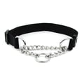 thumbnail image 1 of Collier en Métal pour Animaux de Compagnie Lavable Robuste Réglable Randonnée en Plein Air Jouer Animaux de Compagnie Remorquage Choker Accessoires Nylon Noir, 1 of 6