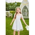 thumbnail image 3 of Arshiner Toddler Girls Tulle Summer Puff Sleeve Baby Girls Tutu Princess Party Casual Dress 2-3 Year, 3 of 7