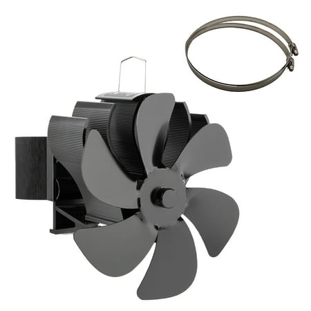 

Updated Heat Powered Stove Fan BG605 Larger Air Flow Heat Powered Stove 6-Blade