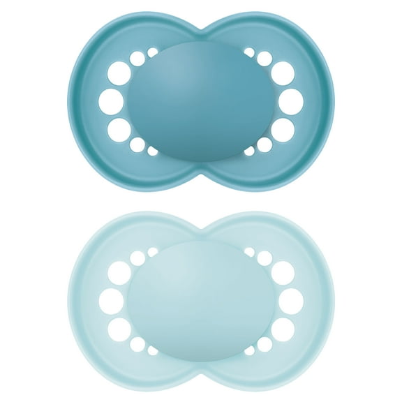 MAM Original Matte Pacifier, 16 Months, Boy, 2 Pack