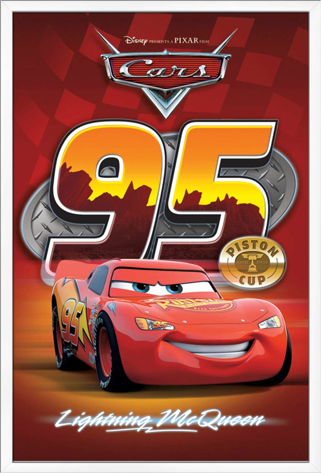 Disney Pixar Cars Lightning Poster