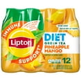 Lipton Immune Support Diet Pineapple Mango Green Tea Iced Tea Drink, 16