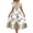 #291-Yellow, variant on Warop Womens Summer Boho Floral Print Midi Dress V-Neck Ruffle Sleeve A Line Casual Beach Dress