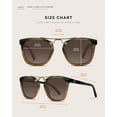 thumbnail image 4 of Gafas de Sol WearMe Pro Demi Polarizadas Vintage Cuadradas para Mujer, 4 of 7