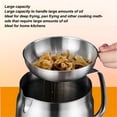 thumbnail image 3 of Stainless Steel Bacon Grease Container with Strainer, Heavy Duty Stainless Steel Oil Filter Pot Versatile Oil Filter Vessel Bacon Grease Saver Frying Net Tank for Kitchen Camping, 3 of 7