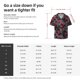 thumbnail image 5 of Fotbe Colorful Hawaii Palms Camisa Estampada de Manga Corta para Hombre, Casual de Verano, Estilo Playero, Sin Arrugas-Small, 5 of 5