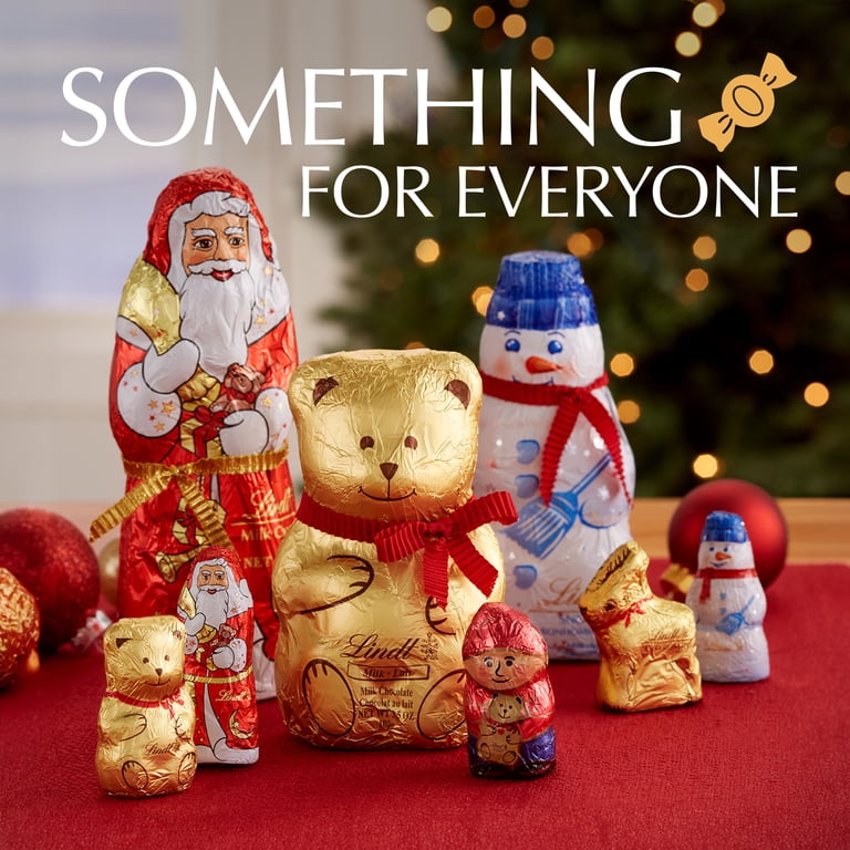 Lindt Mini Snowman Milk Chocolate Christmas Candy, 1.7 oz. 5-Pack