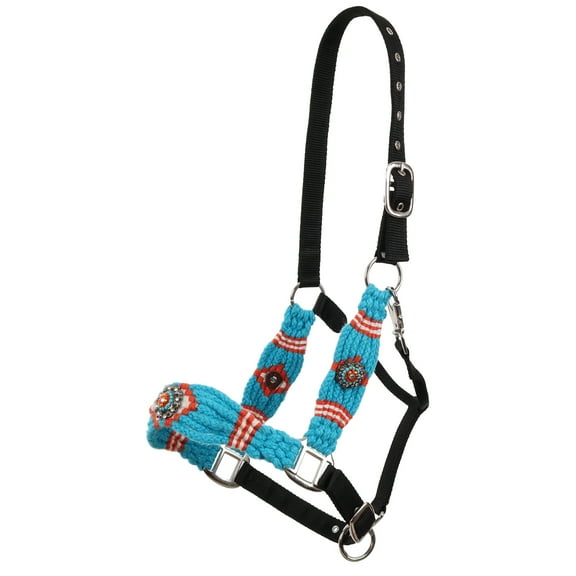 Showman Citrus Sea Mohair Wool Bronc Halter