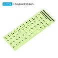 thumbnail image 3 of Uxcell French Keyboard Stickers Glow in the Dark Luminous Keyboard Replacement Cover, Black Lettering 2pcs, 3 of 6