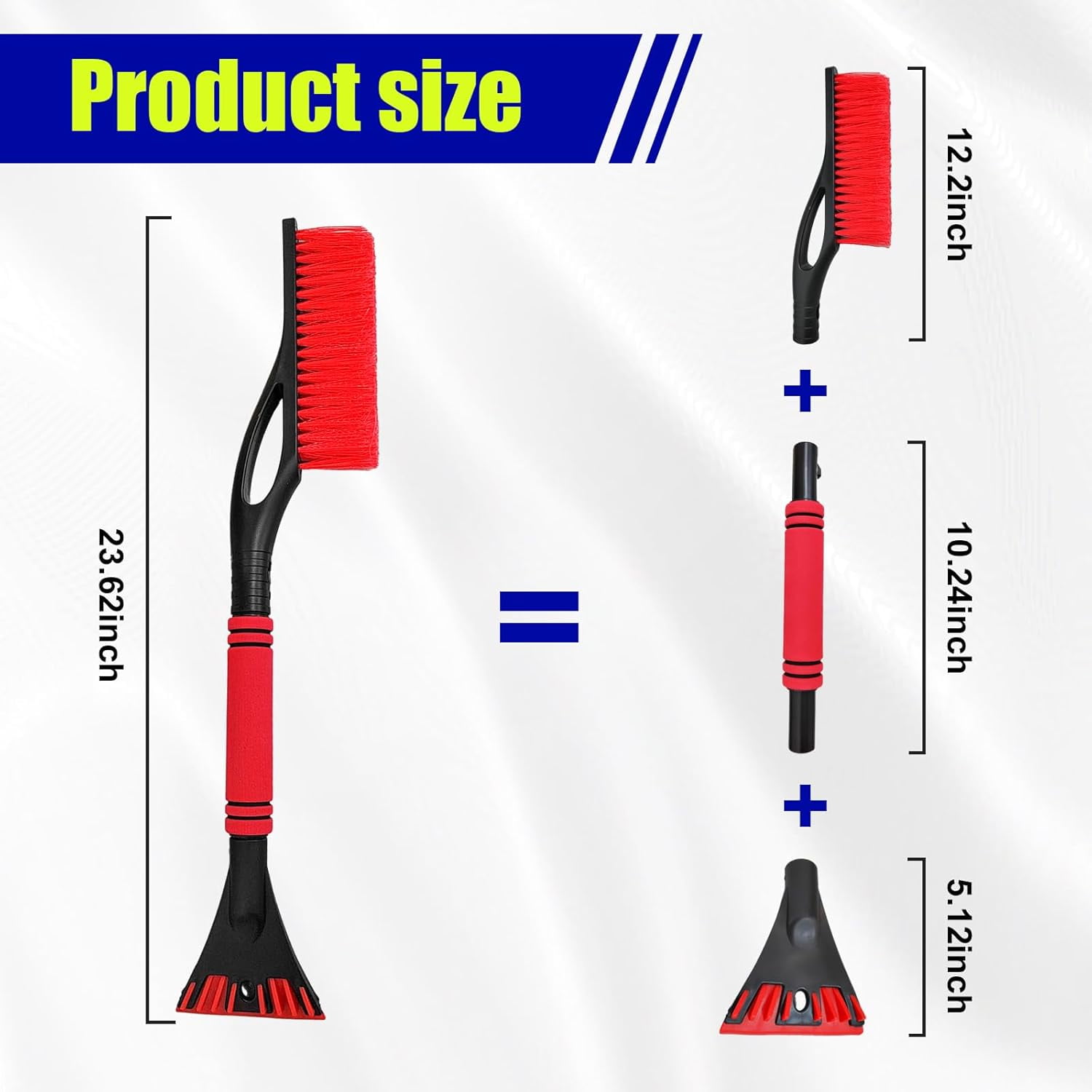 Grattoir à Glace Pour Voiture Avec Balai, Balai à Neige