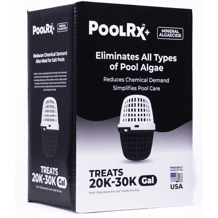 Pool Rx  Black/White 6-Month Swimming Pool Mineral Algicide, 1 Tablet Treats 20k-30k Gallons of water