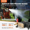 thumbnail image 2 of VEVOR Pompe de Laveuse à Pression Arbre 1 Pouces Ventouse Horizontale Triplex 4200 PSI 4,2 Gpm, 2 of 9