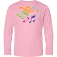thumbnail image 3 of Inktastic Music Notes Musical Long Sleeve Youth T-Shirt, 3 of 5