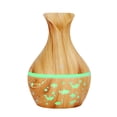 thumbnail image 4 of Xihbxyly Almacén de liquidación Difusor humidificado de aceite LED 300 ml, aromatasa, jarrón de vetas en madera, 4 of 7